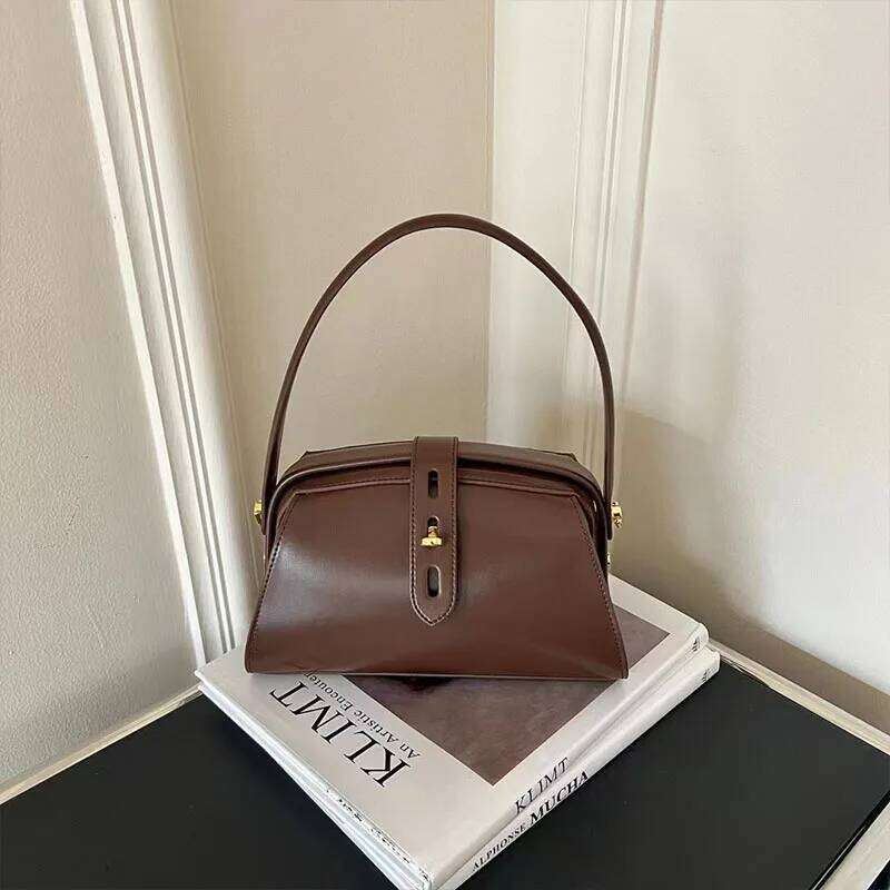 2024 Women's Female Vintage Handbag Hot Sale New Fashion Cowhide Genuine Leather Pillow Shoulder Bag Crossbody Messenger