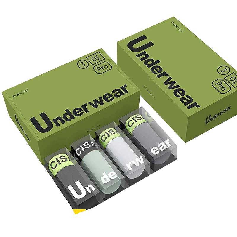 4pcs/set Men Underwear Sexy Underpants Comfortable Breathable Fashion Boys Panties Underwear Antibacterial Mens Boxer Shorts W250603