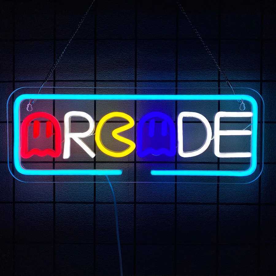 Neon Sign Of Arcade Used For Wall Decoration USB Powered Used For Artistic Decor Of Game Rooms Clubs Bars And Man Caves. XJ250602