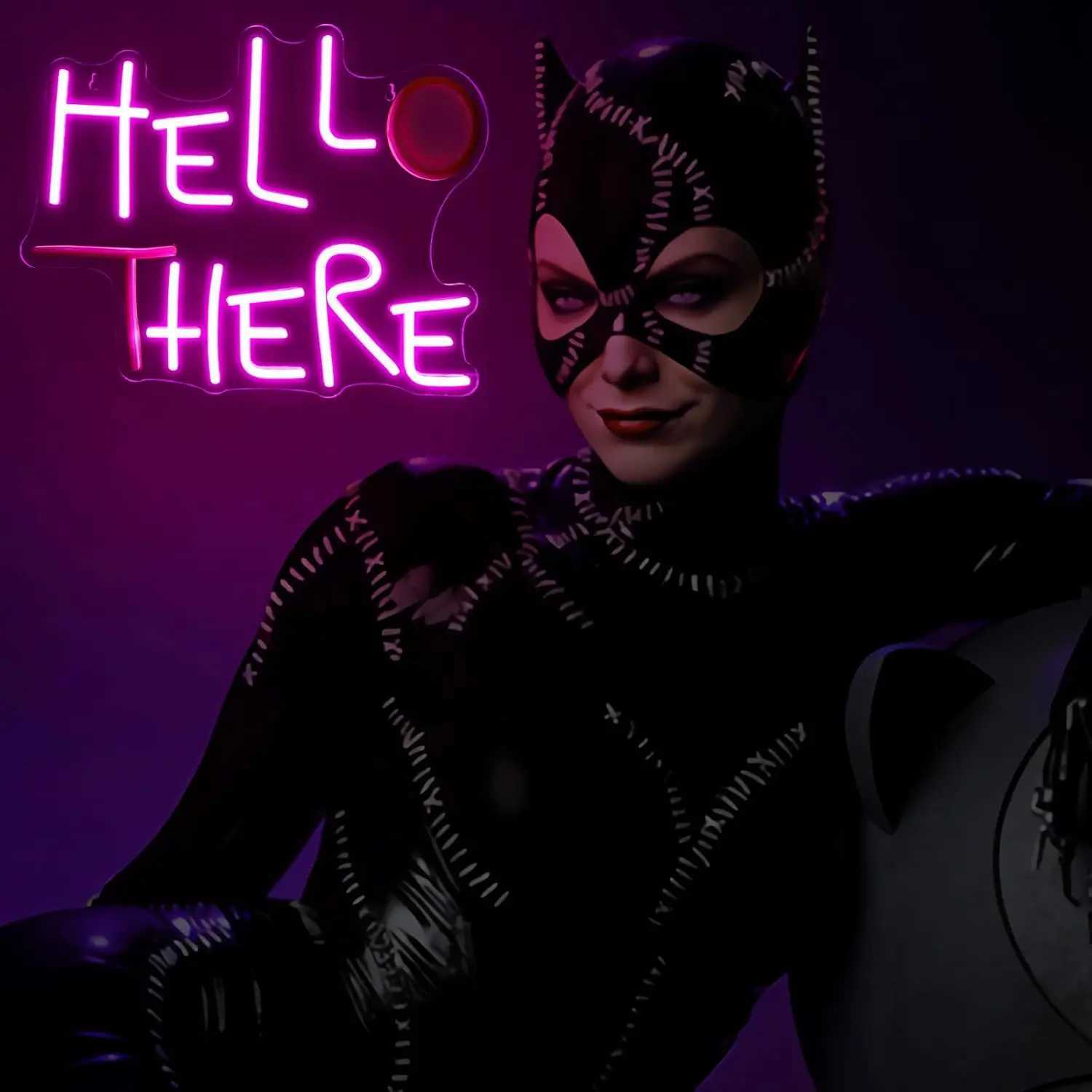 Hello There Neon Signs USB Powered LED Neon Light for Game Room Bedroom Hotel Party Pub Cafe Beer Bar Club Man Cave Wall DecorXJ250602