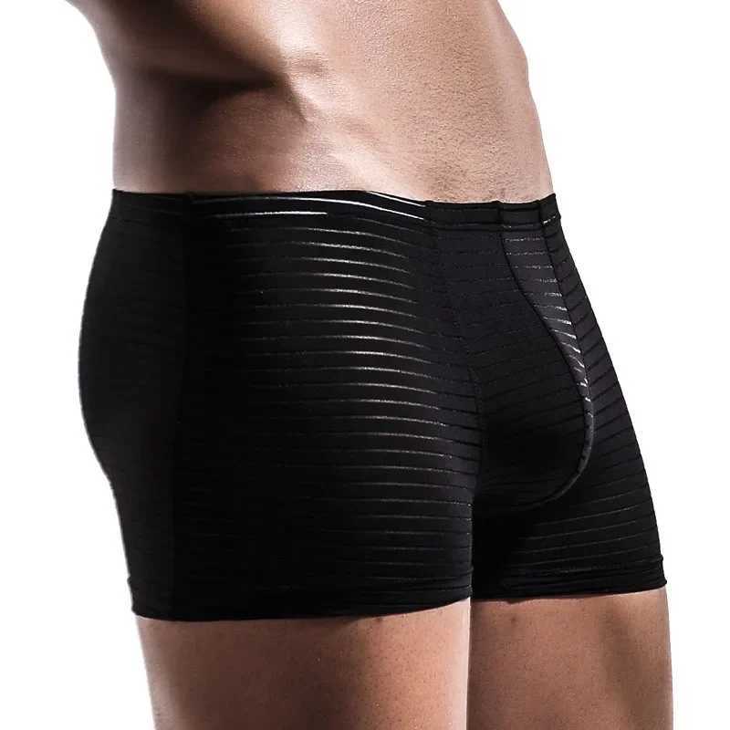Men Total Support Pouch Boxer Briefs Mesh Comfortable Cooling Moisture Wicking Underwear Breathable Elastic Waistband Underpant W250603