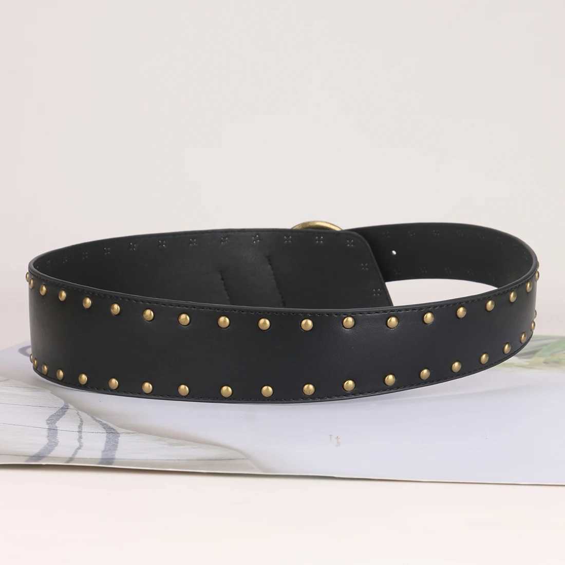 Ladies Rivet Pin Buckle Bronze Stud Buckle External Belts For Women Girdle Decorate Waist Corset Pung Cowgirl On Dress Coat XJ250602