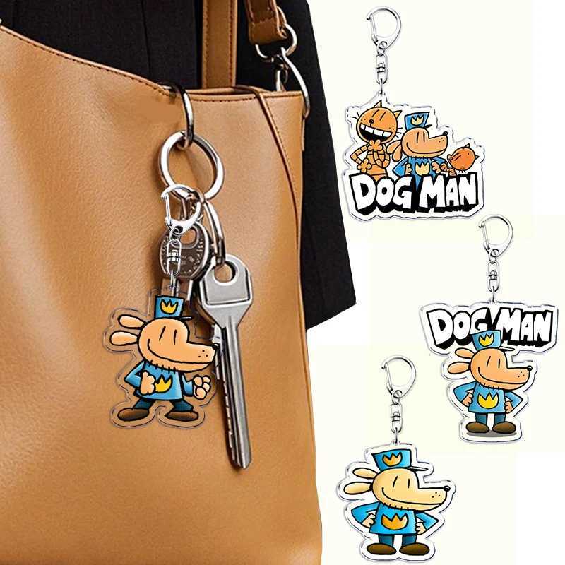 Popular Cartoon Dog Man and Cat Keychain for Accessories Bag Key Chain Ring Jewelry Fans Cute Anime Gifts Kids Children Keychain XJ250602