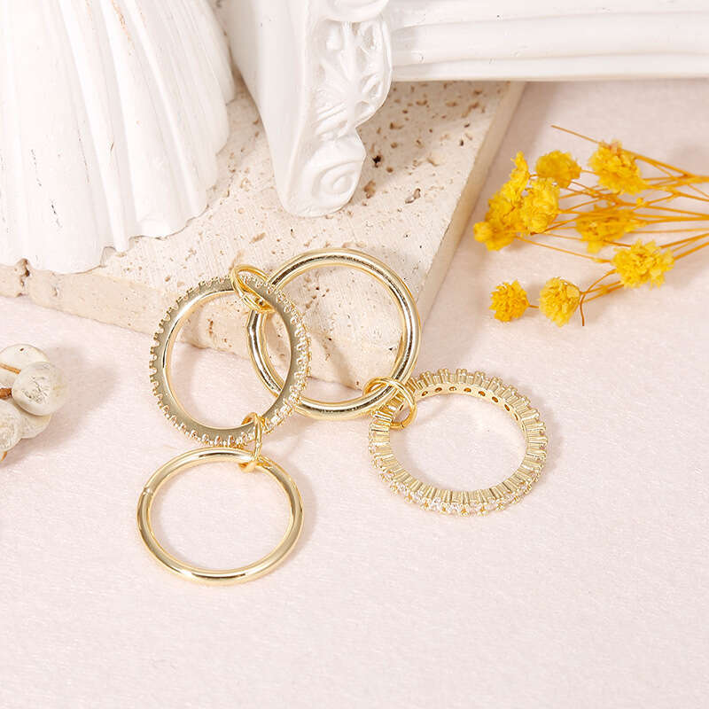 New Multi-layered Zircon High-quality Versatile Creative Ring