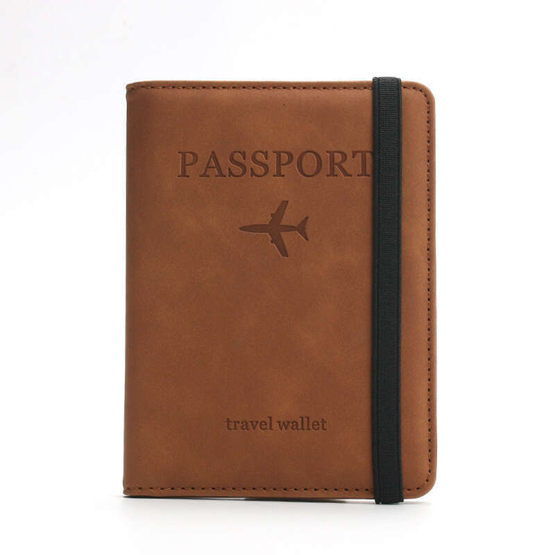 Passport Holder PU Leather Ticket Protector Portable Fashionable Multi-Card Slot Travel Bag
