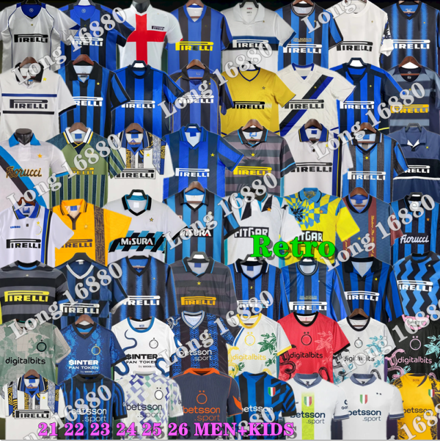 New 2025 2026 interS Retro soccer jerseys 88 89 90 91 92 93 94 95 96 97 98 99 MILAN MEN football shirt SIMEONE Vintage Maglia da calcio 21 22 23 24 25 26 men kids football shirt