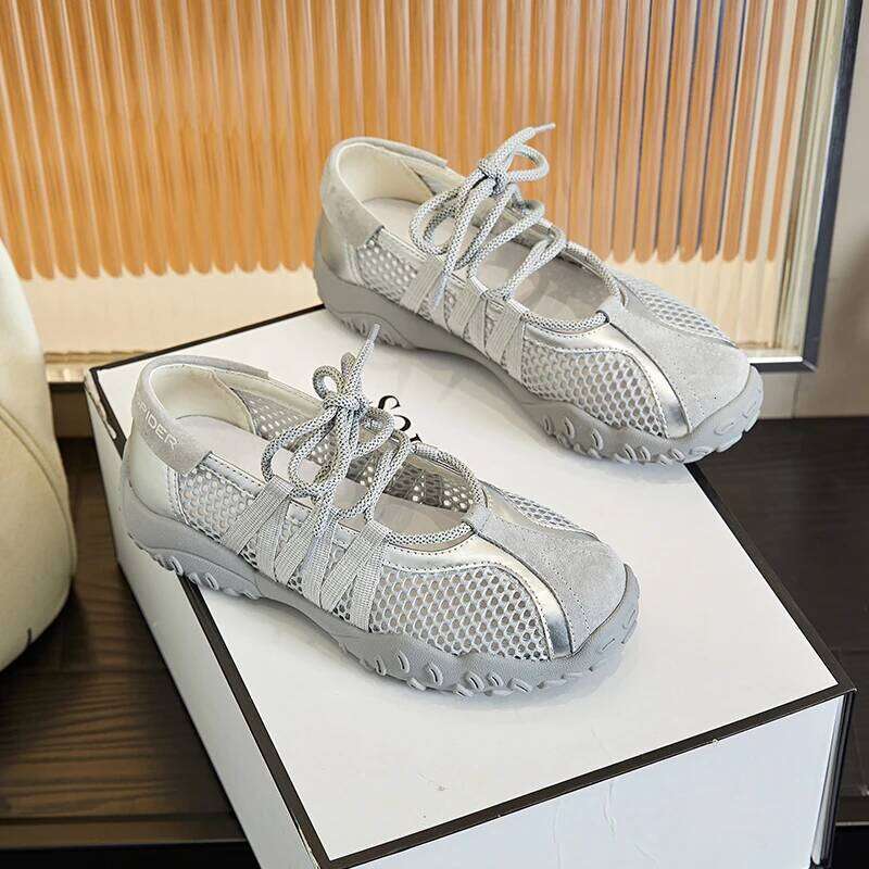 AIYUQI 2025 New Women's Sneakers Non-Slip And Comfortable Mesh Female Sandals Large Size Mary Jane Shoes For Women