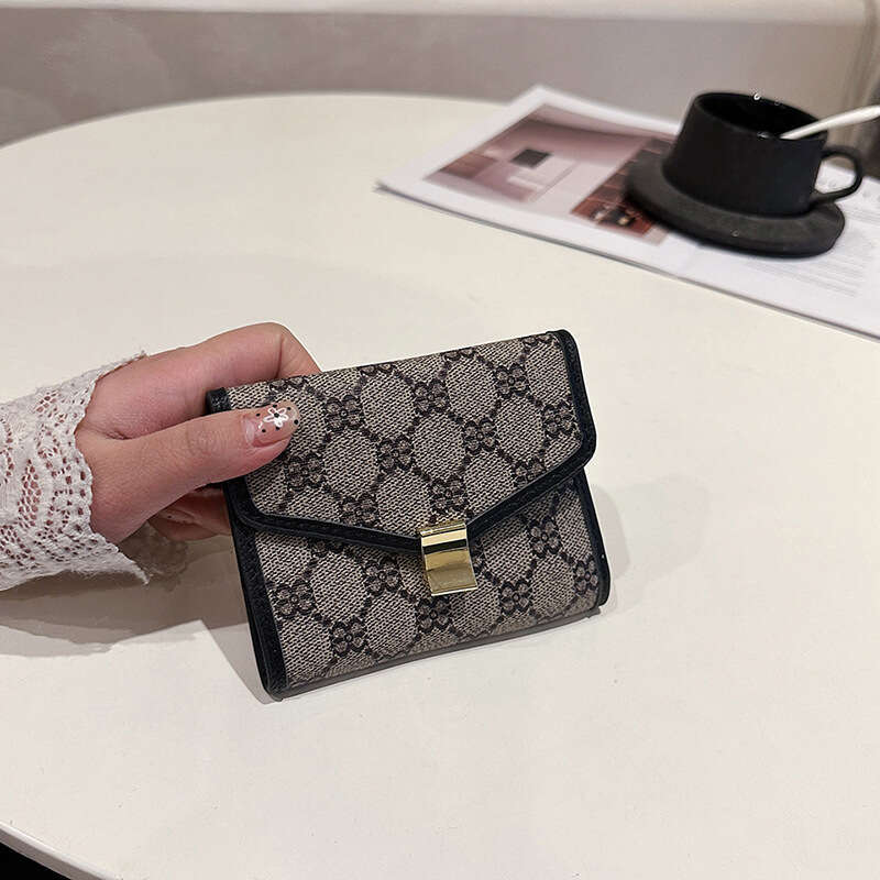 New Style Small 70% off Coin Purse Old Flower Material Women's Wallet Fashion Card Holder