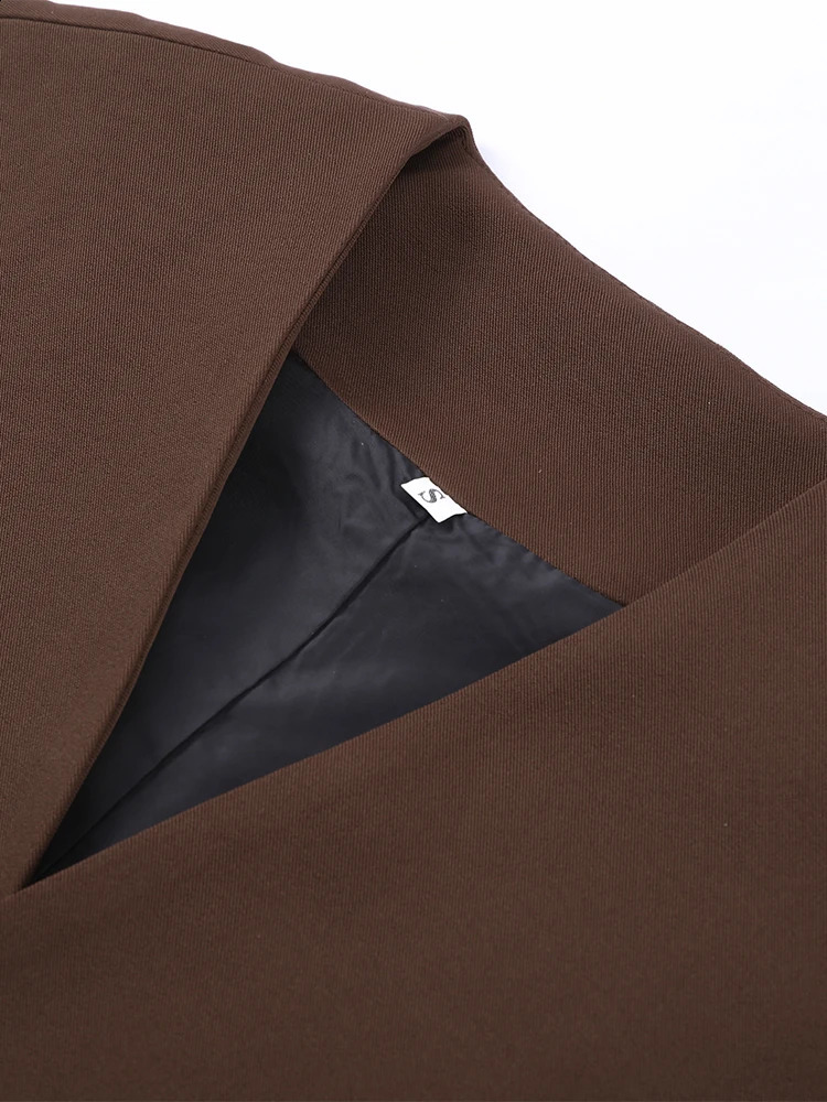 Womens Trouser Suit Solid Single Button Blazer High Waist Wide Leg Pants Female Suits 2025 Spring Summer 2 Pieces Outfits 250530