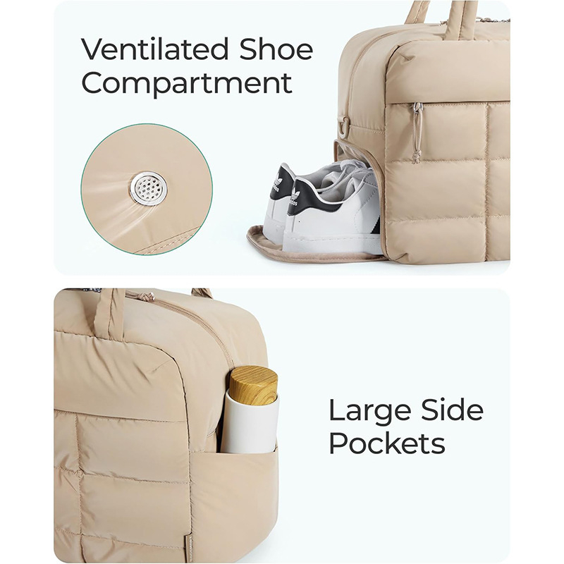 New Duffel Tote Gym Down Handbag Women's Weekend Overnight Travel Bag