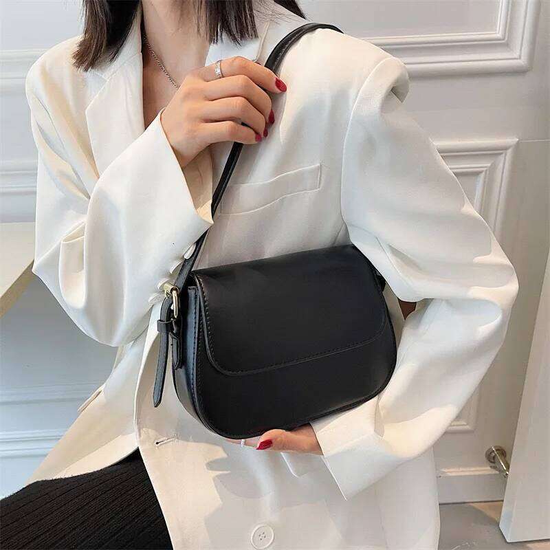Advanced Texture Retro Small Saddle Women 2024 New Popular All-Match Messenger Fashion Underarm Bags Square Sling Bag