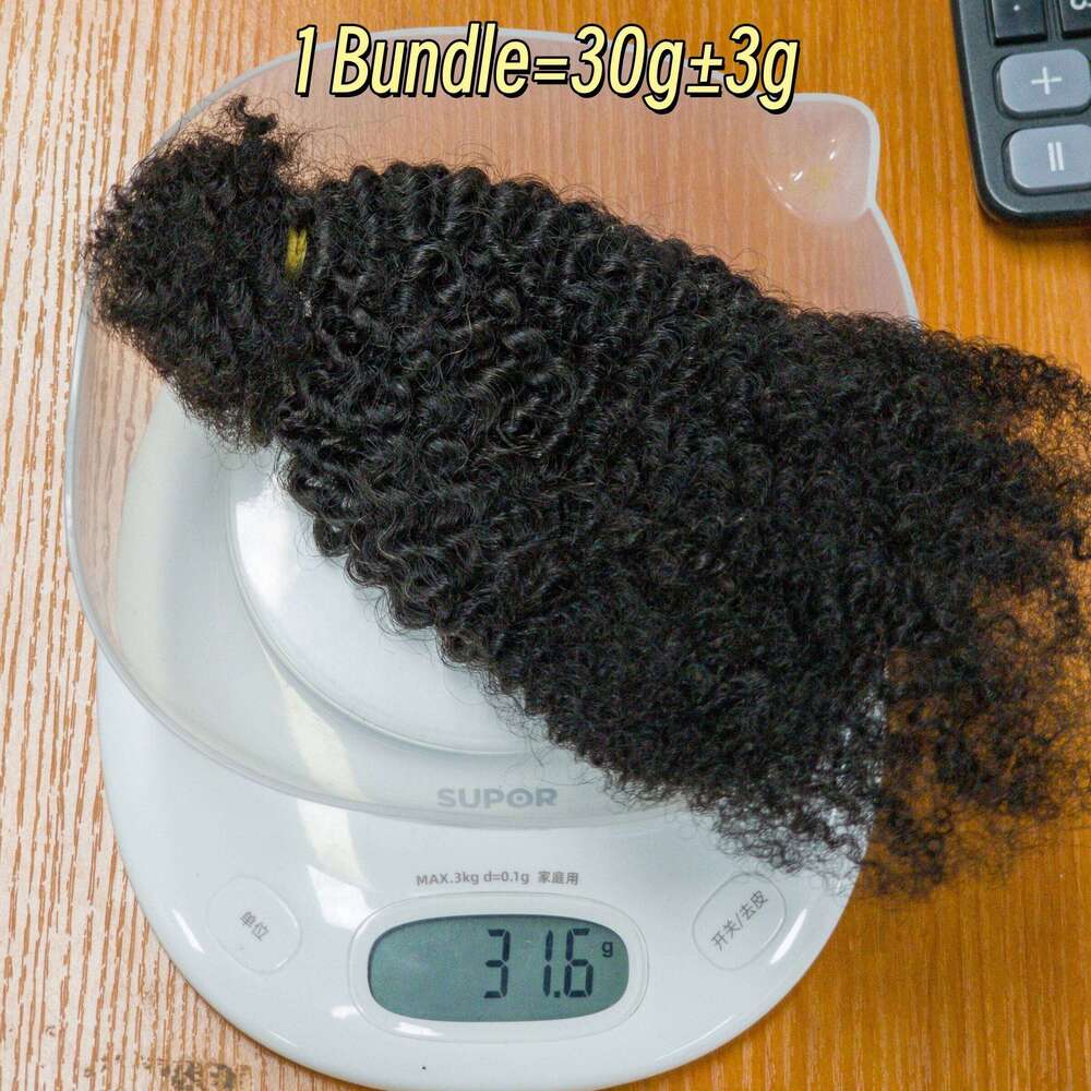 16Inch Afro Kinky Curly Extension Braid Raw Virgin Unprocessed Bulk No Weft 100% Human Hair Bundles for Locs Braids