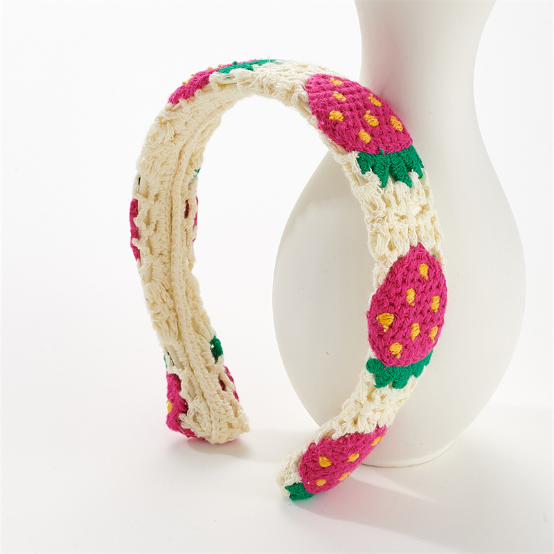 New holiday style knitted hair bands flowers hollow women's French headband rustic style hair accessories