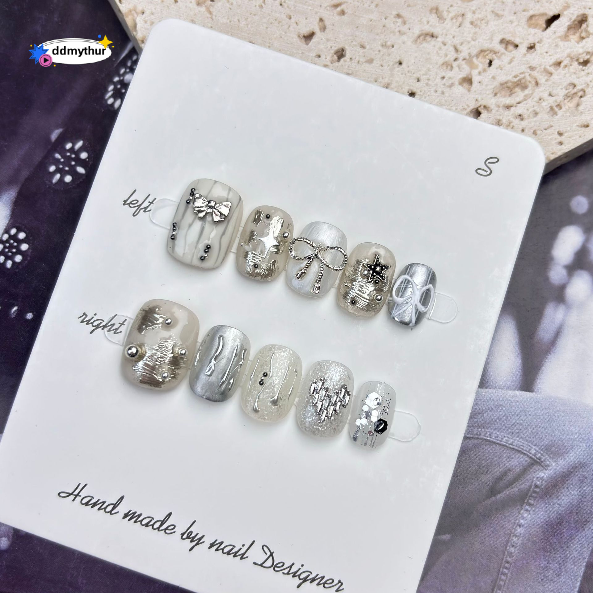 Pure Nails Pure Handmade Internet Celebrity Butterfly Hot Sweet Girl Wearable Fake Nails ddmythur