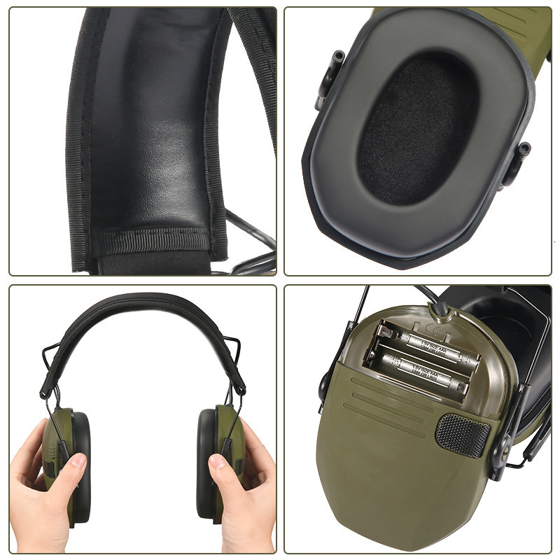 Bluetooth Tactical Electronic Anti-noise Shooting Headset WK Hunting Earmuffs Hands-Free Calling Hearing Protection Headset 250222