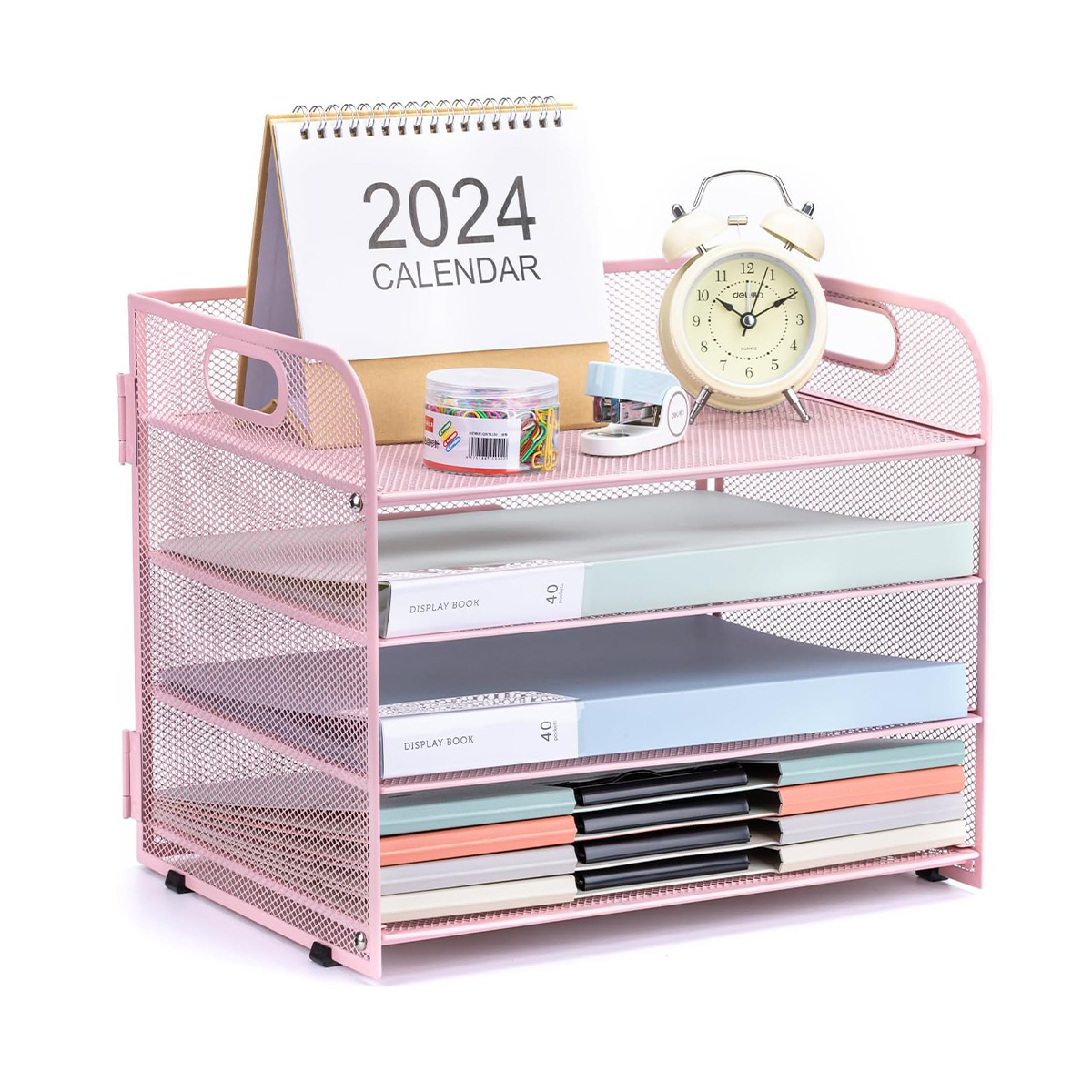 Compact 4-Tier Bookshelf for Home & Office Use