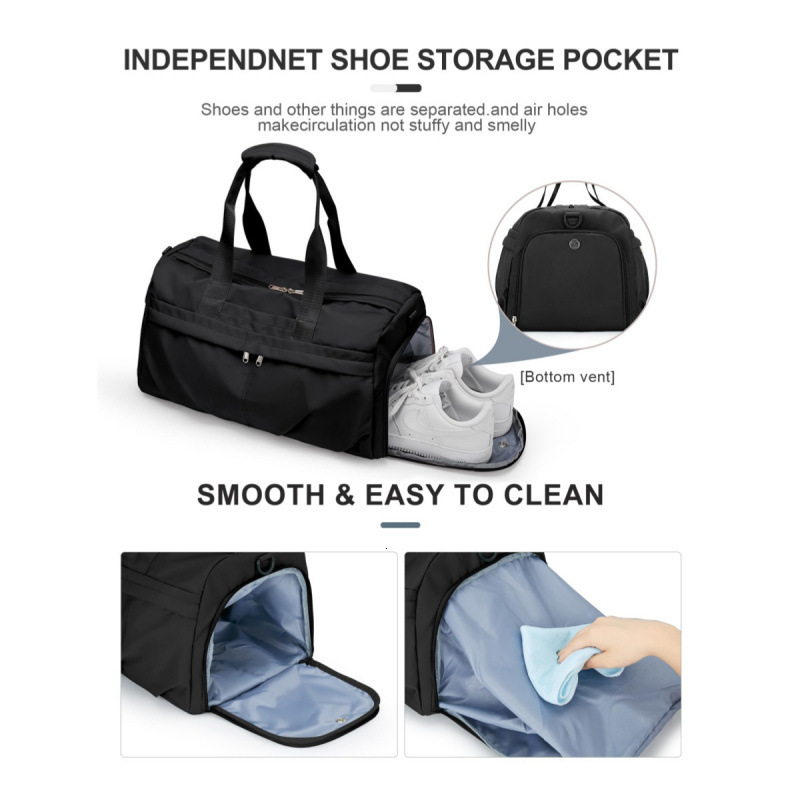 Unisex Gym with Shoe Compartment Sports Duffel Waterproof Travel Carry Yoga Bag