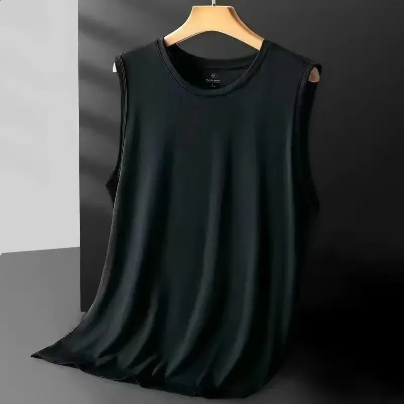 Mens Ice Silk Mesh Vest Lightweight Sports Summer Wear Sleeveless Tshirt Tank Top Casual Fashion Outerwear 250527