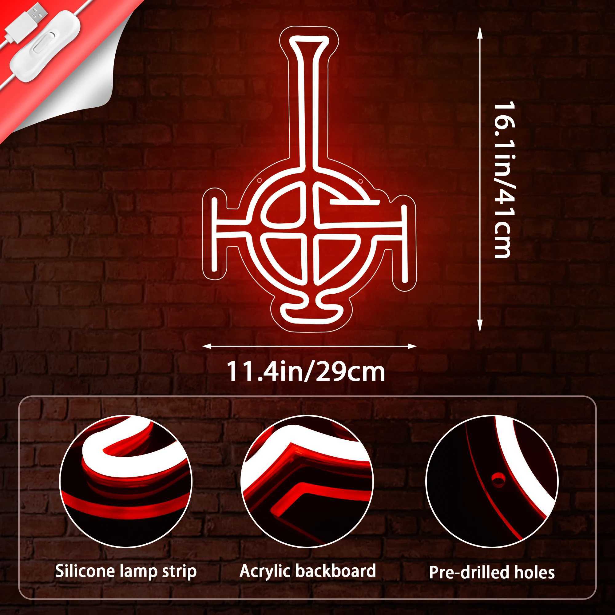 Neon Signs for Wall Decor LED Neon Light for Game Rooms Club Bar Party Man Cave Halloween GiftsXJ250602