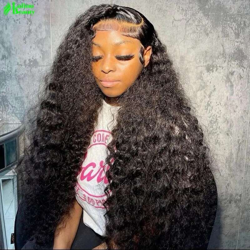 curly 100% human hair hd 13x6 lace frontal wig deep water wave cheap wigs on sale for women choice