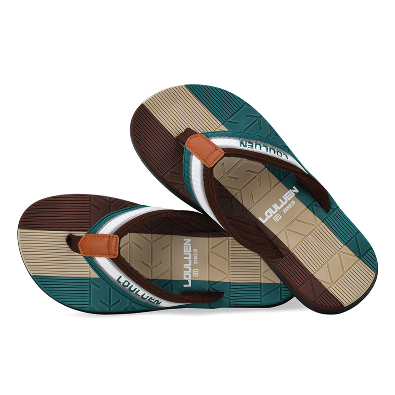 designer Summer New Men's Flip-Flops High-End Casual Toe-Post Men's Slippers Outdoor Non-Slip Beach Sandals