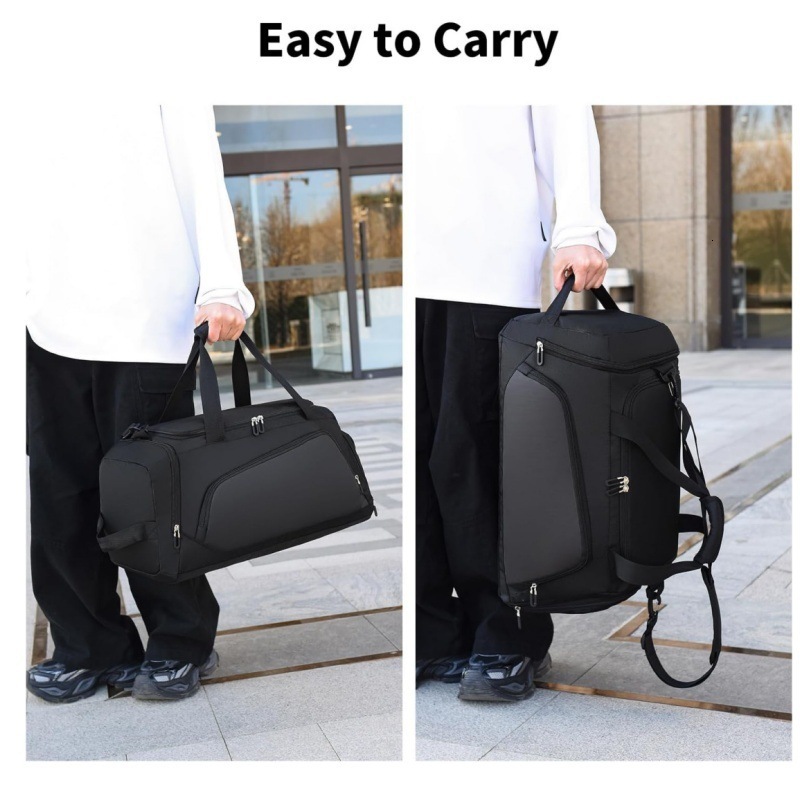 Yoga Fiess Duffel Large Capacity Dry Wet Separation Sports Independent Shoe Compartment Water-Resistant Travel Bag