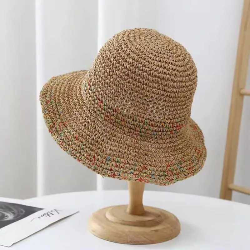 Summer Hats For Women Sun Hat Boho-chic Straw Hat Sunshade Breathable Wide Brimmed Sunscreen Foldable Beach Accessories Sunhat W250602