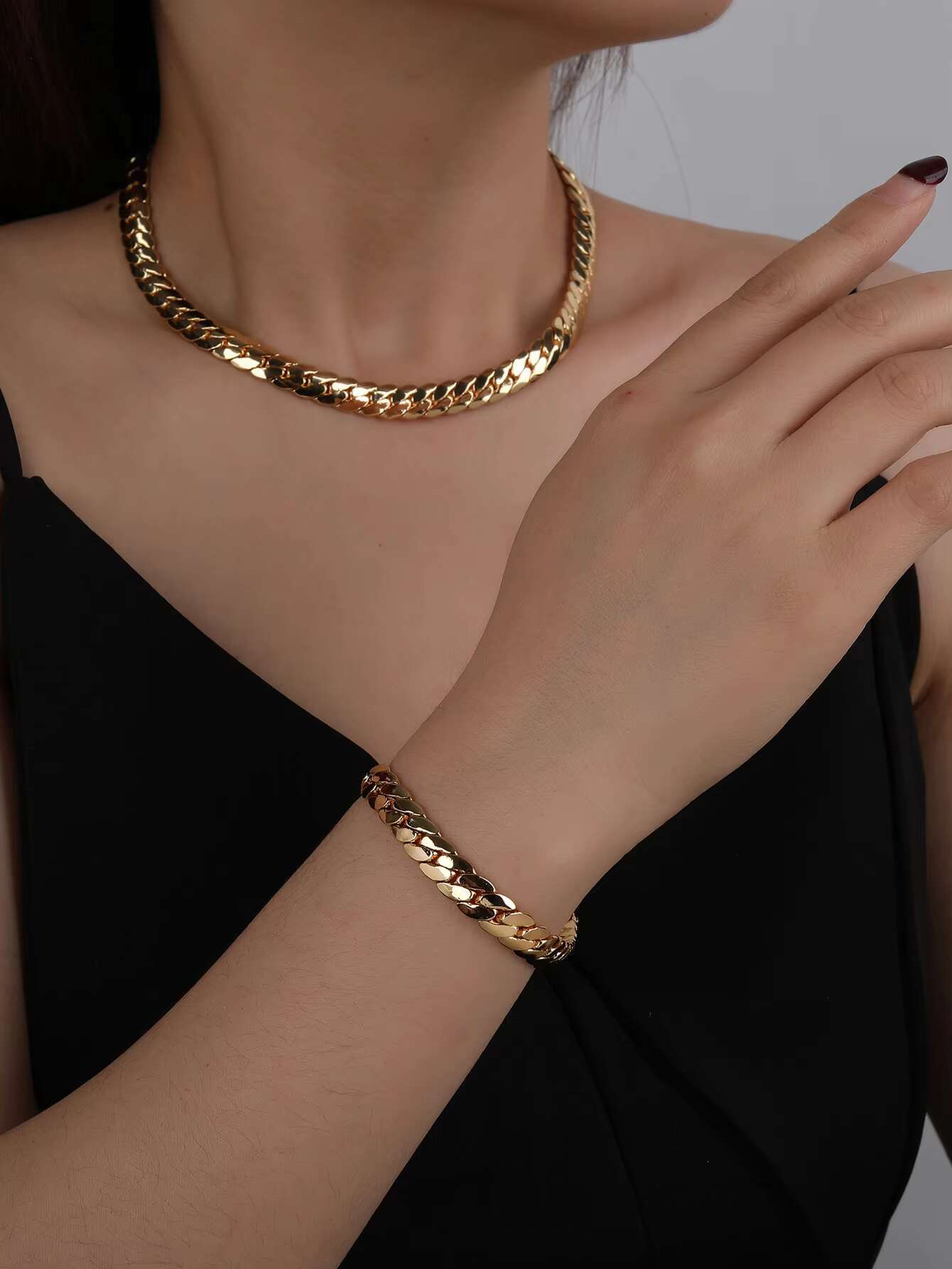 Wholesale Saudi 10k Real Oro Original Copper 18k 22K Gold Pure Filled 14k Necklace Plated Jewelry Bracelet Set for Women