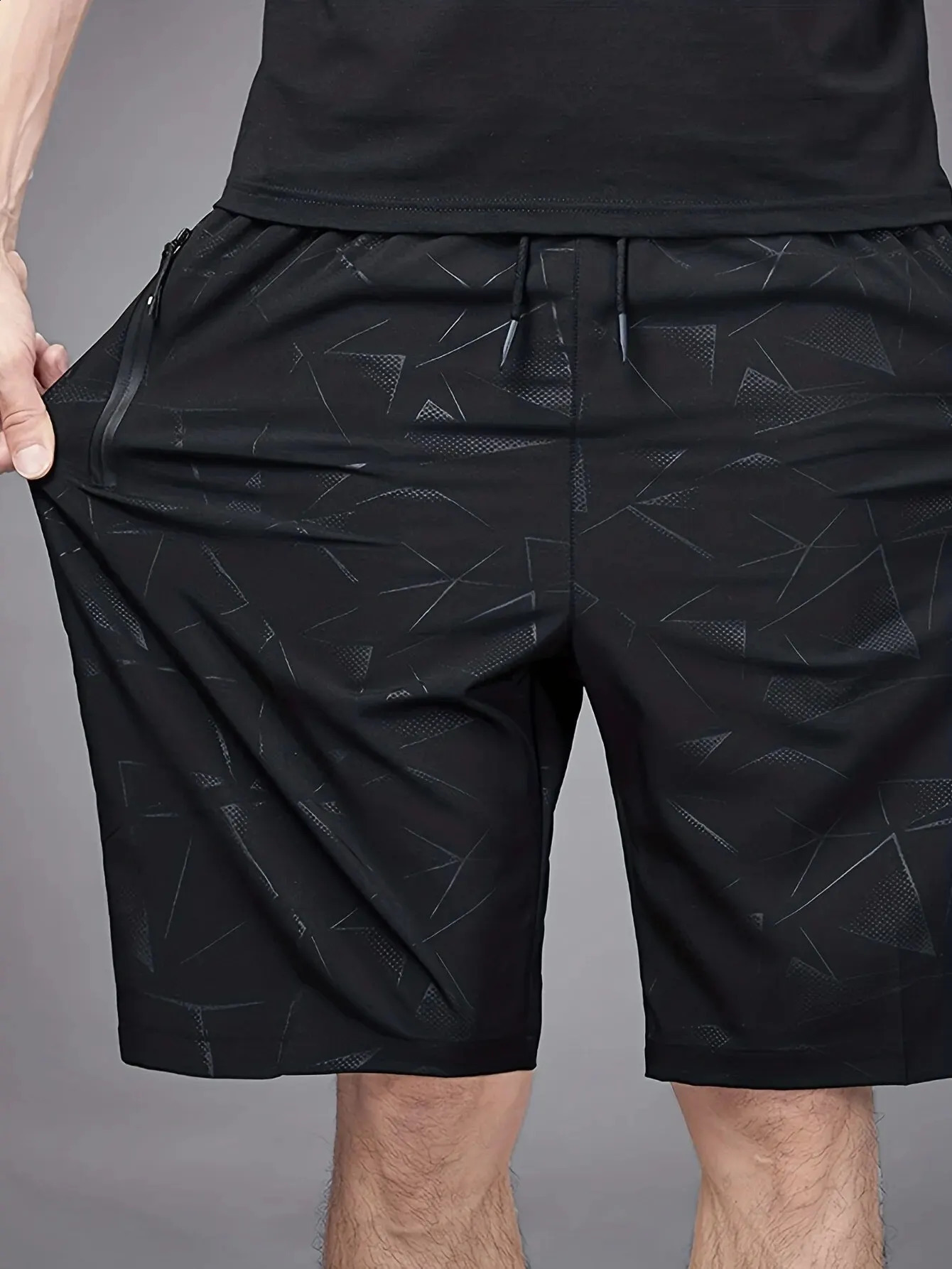 Mens Quick-Drying Sports ShortsSummer With Pockets Breathable For Running Fitness Training7025 250530