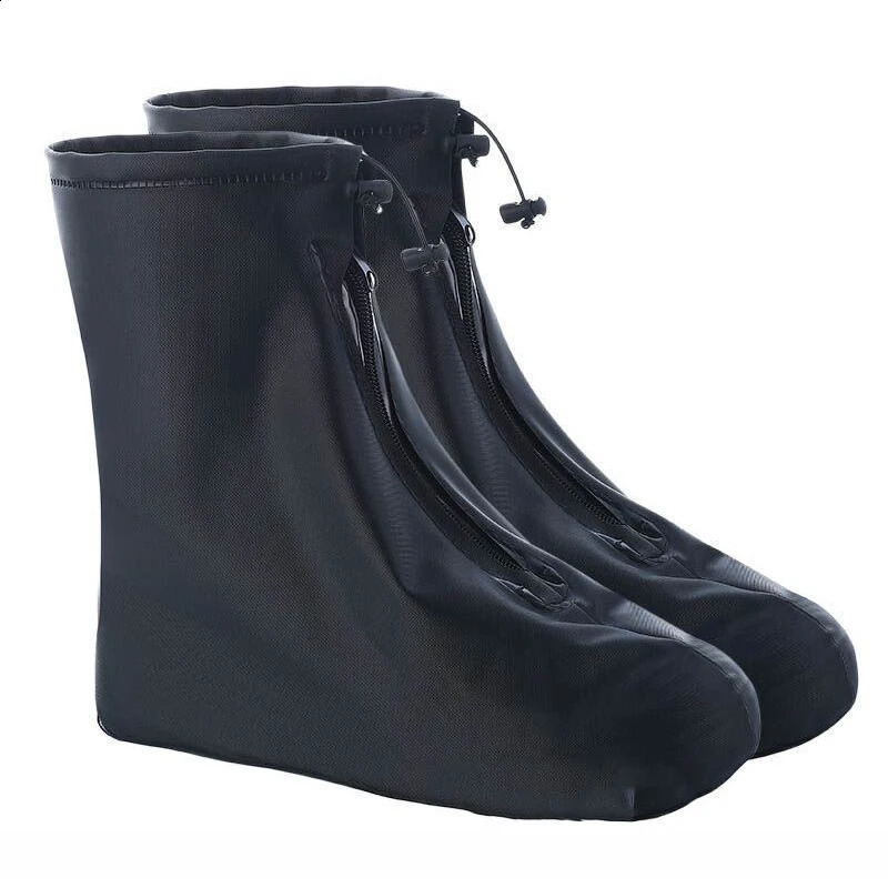 1 Pair Waterproof Shoe Cover Silicone Sport Rain Boot with Layer Nonslip Material Wearresistant Thick Shoes Unisex 250528