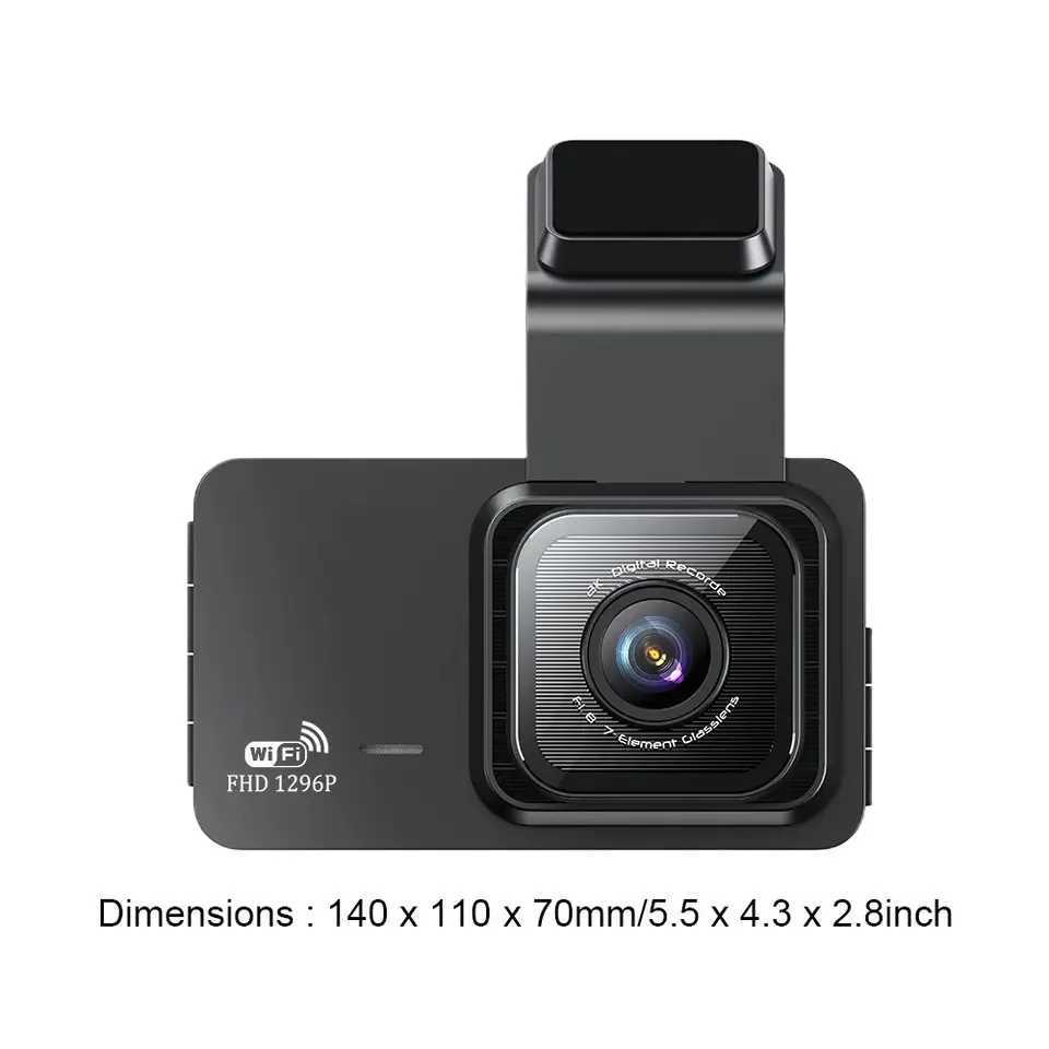 Car dvr 3-Inch Dashcam Wifi Driving Recorder HD 1080p Night Vision Front And Rear View 2way Reversing Image Car Charge Video DVR R250529