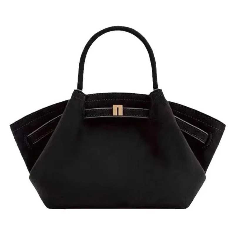 Jwpei High-End Feelchamois Leather Single Shoulder Bag Hana Fashionable Handheld Tote For Women European And American Style W250602