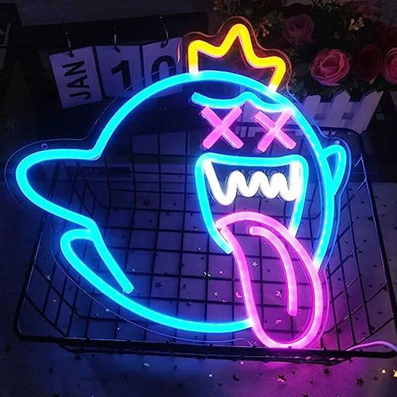 Neon light with adjustable light switch game Neon light Childrens game room Mens cave Birthday Halloween decoration ChristmasXJ250602