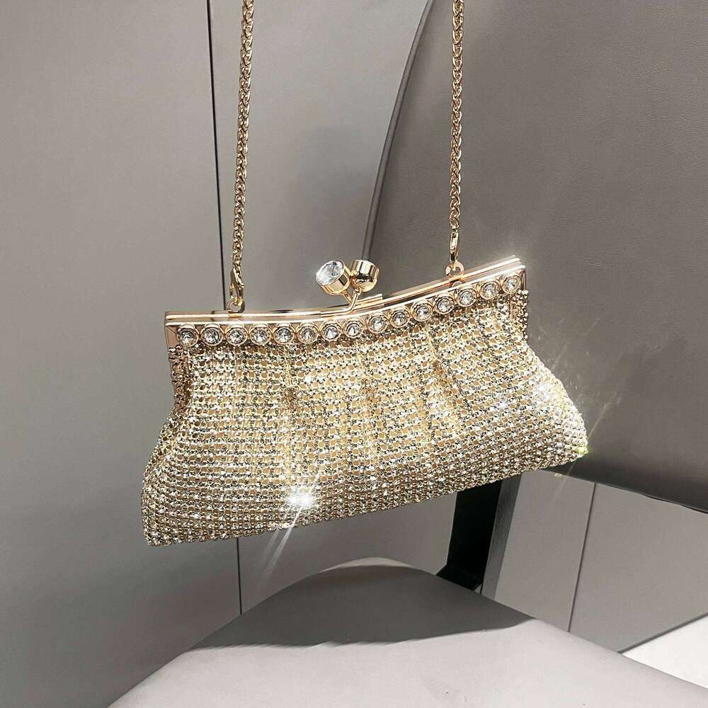 Rhinestones Evening Handle clutch Bag Purses and handbag Designer shiny Crystal Clutch purse bucket bag shoulder bags