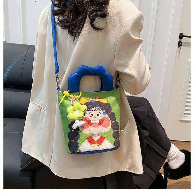 Mini Single Shoulder Crossbody Mini Handbag, Mobile Phone Bag, Wfold Over Woman Fashion Nylon Handbag Bag For Shopping