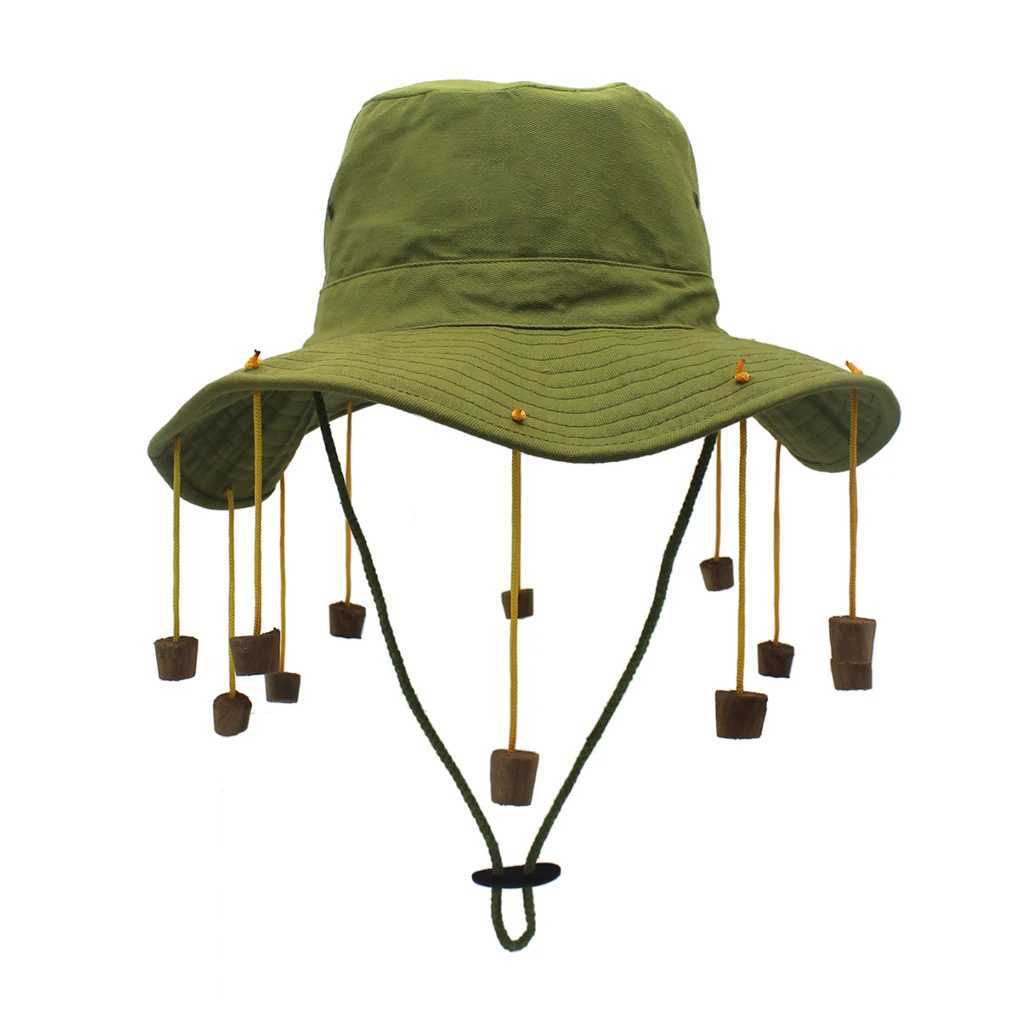 Unisex Breathable Australian Hat with Cork Head Guard Caps Fancy Style Fashion Outdoors Dress Hats Sun Hat W250602