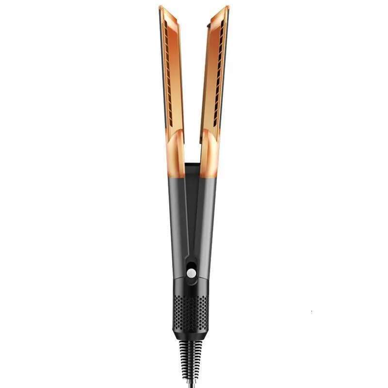 2 IN 1 Professional Straightener & Dryer Heat-Up Hair Flat Iron, Negative Ion Iron Long Lasting Styling Tool