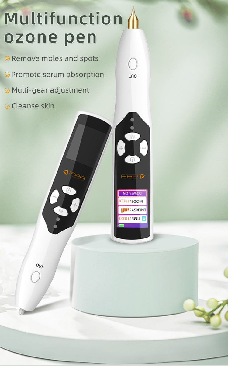 Dark Spot Wrinkle Freckle Removal Plasma Pen 2 in 1 Eyelid Lifting Ozone Device Plasma Skin Tightening Fibroblast Plasma Pen