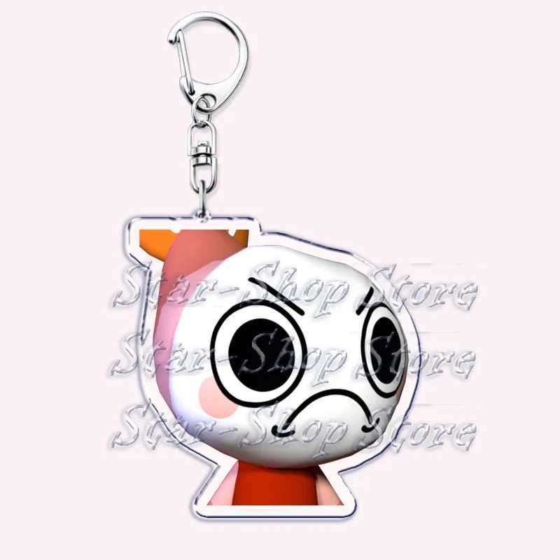 Cute Horror Game Keychains for Accessories Bag Shrimpo Gigi Connie Artro Sprout Dandy Vee Shelly Pebble Keyrings Jewelry Gifts XJ250602