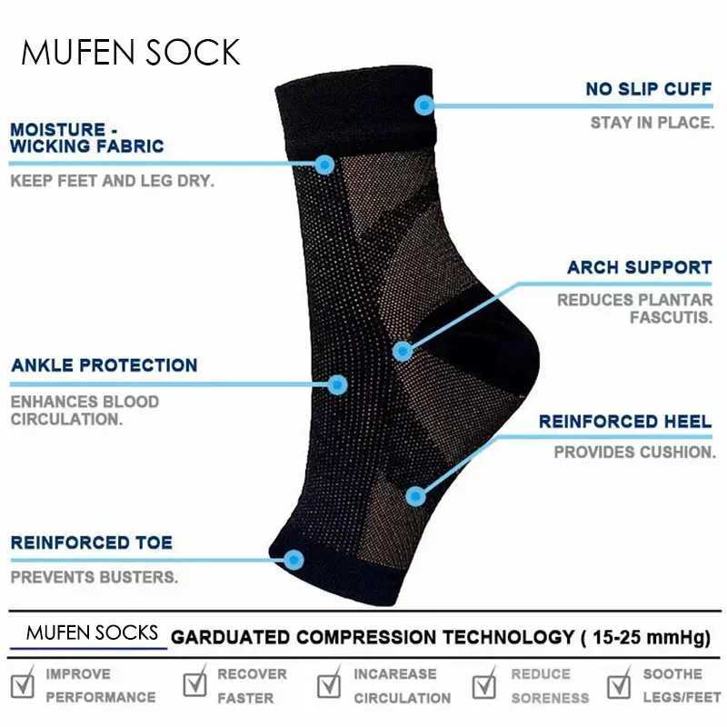 1/3/5 Pairs Men Women Ankle Support Sports Running Compression Ankle Protector Outdoor Breathable Sleeve Socks Brace T250602