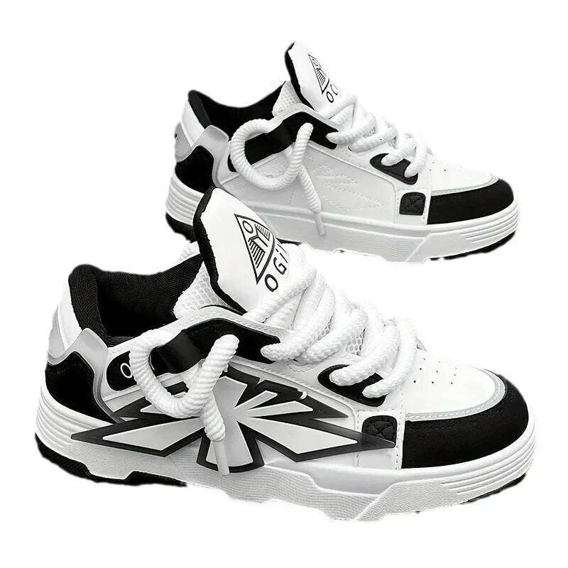 Mens Casual Sneakers Outdoor Sports Running Platform Designer Skateboard Ankle Tennis Lace Up Fashion Shoes