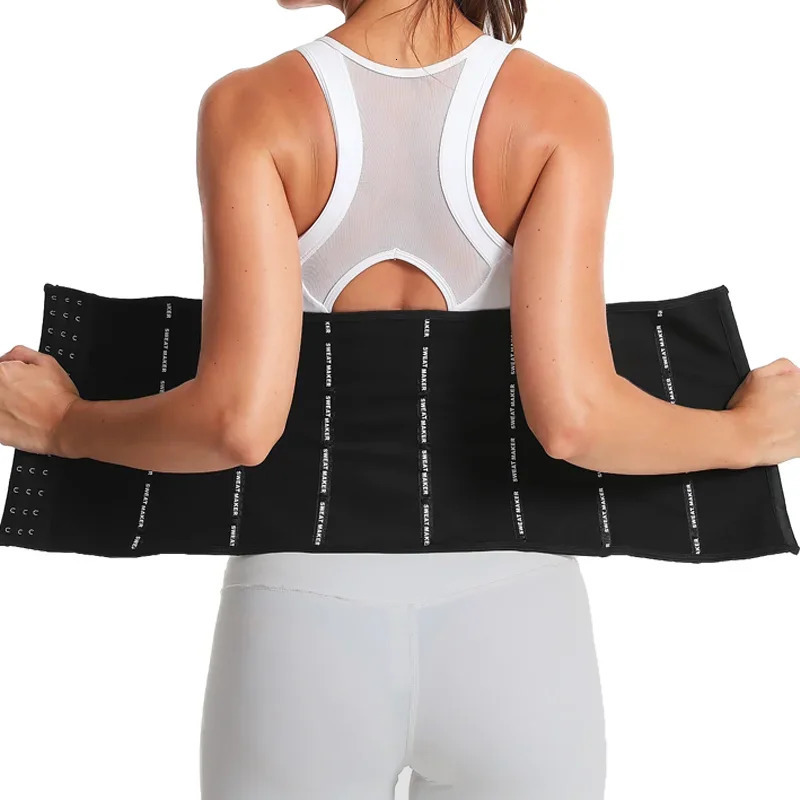 Women Sauna Sweat Belt Sweat to Lose Weight Slimming Sheath Woman Flat Belly Waist Trainer Corset Tummy Control Body Shapers 250528