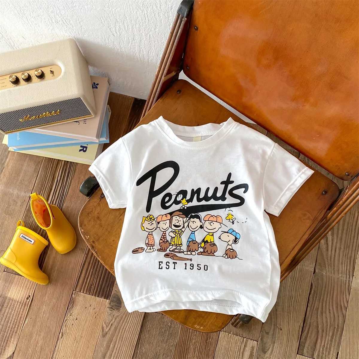 2024 cartoon Kids Girls Clothing Summer Round Neck Loose Short Sleeves Cute Printed Top Comfortable T-shirt For Baby BoyT250603