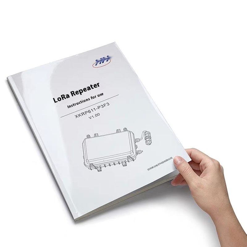 Product Manual Brochure Book Single Color Multi-fold Cross-fold Page Printing Factory