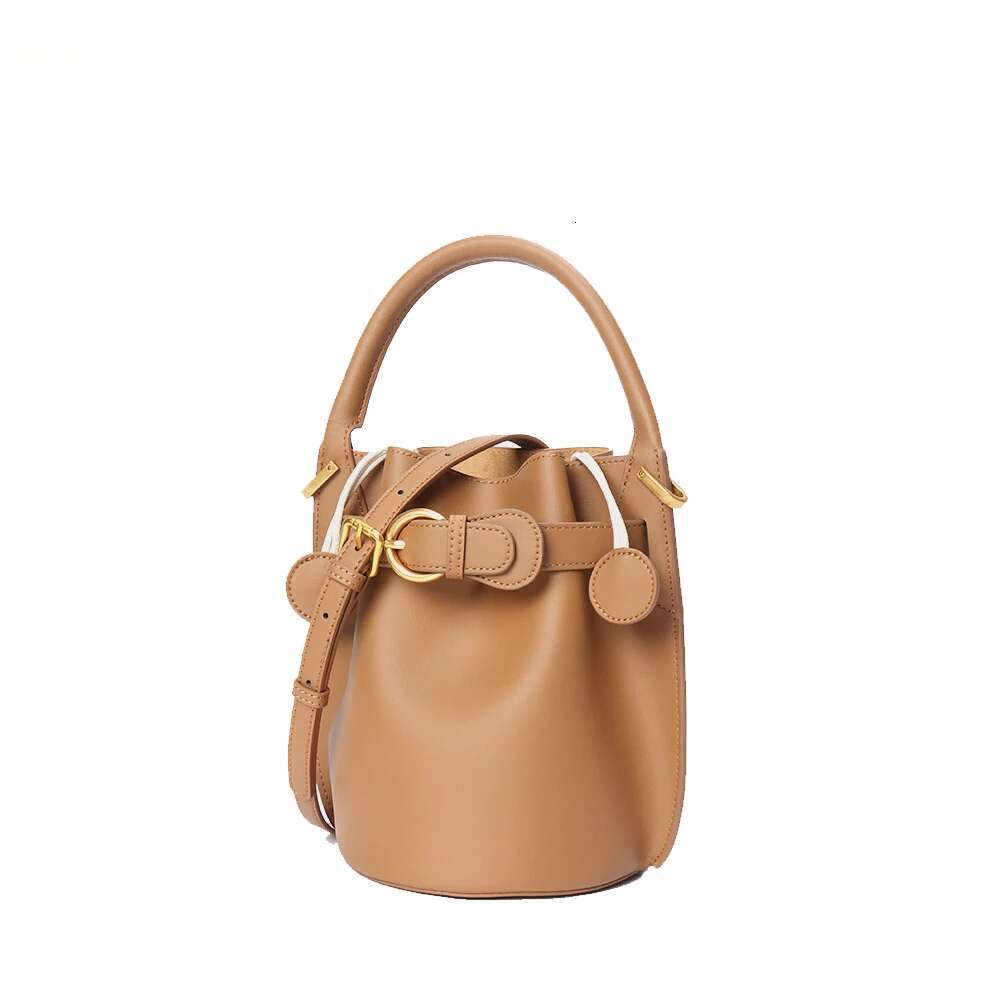 2025 Soft Leather Bucket Women's Fashion Shoulder Crossbody Bags Large Capacity Designer Handbags Stylish Leisure Bag