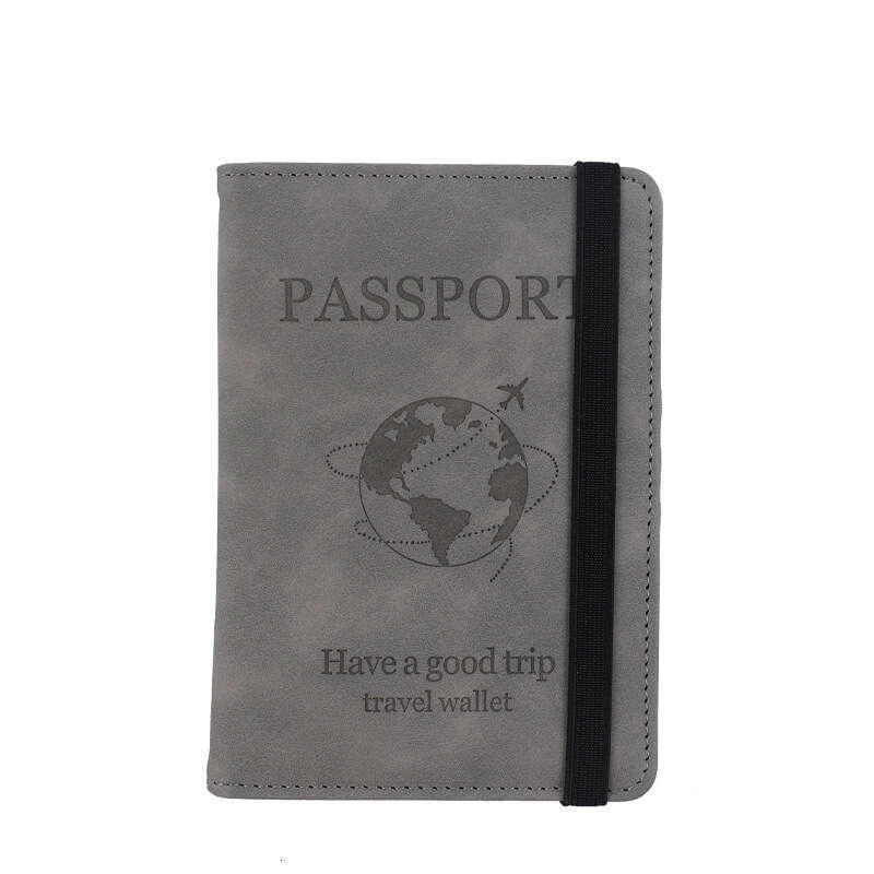 PU Leather Strap Travel Anti-Magnetic RFID Ticket Holder Document Bag Passport Cover Protector