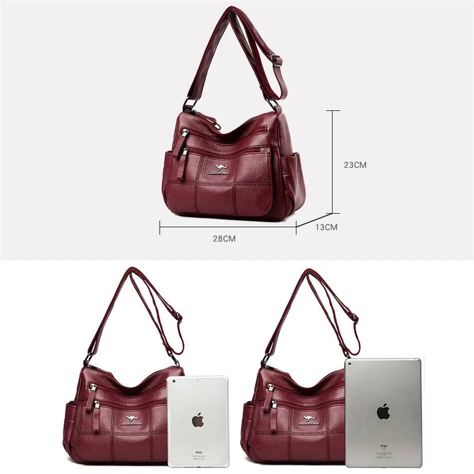 Genuine Brand PU Leather Sac Designer Shoulder Crossbody Hand Bags for Women 2022 Purses and Handbags