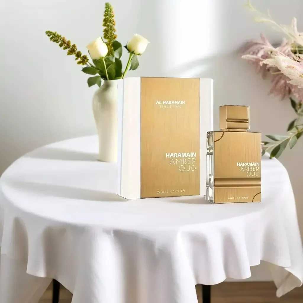 Al Haramain Amber Oud White Edition - Arabian Perfume for Women and Men Unisex - 2.0OZ/ 60ml Long-lasting Fragrance Christmas Gift M250603