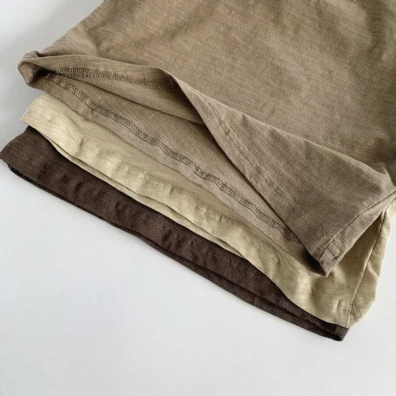 Summer Children Slub Cotton T Shirts Korean Fashion Toddler Kids Sleeveless Striped T-Shirts Baby Boys Casual Tank Tops 4 5 6 7Y T250603