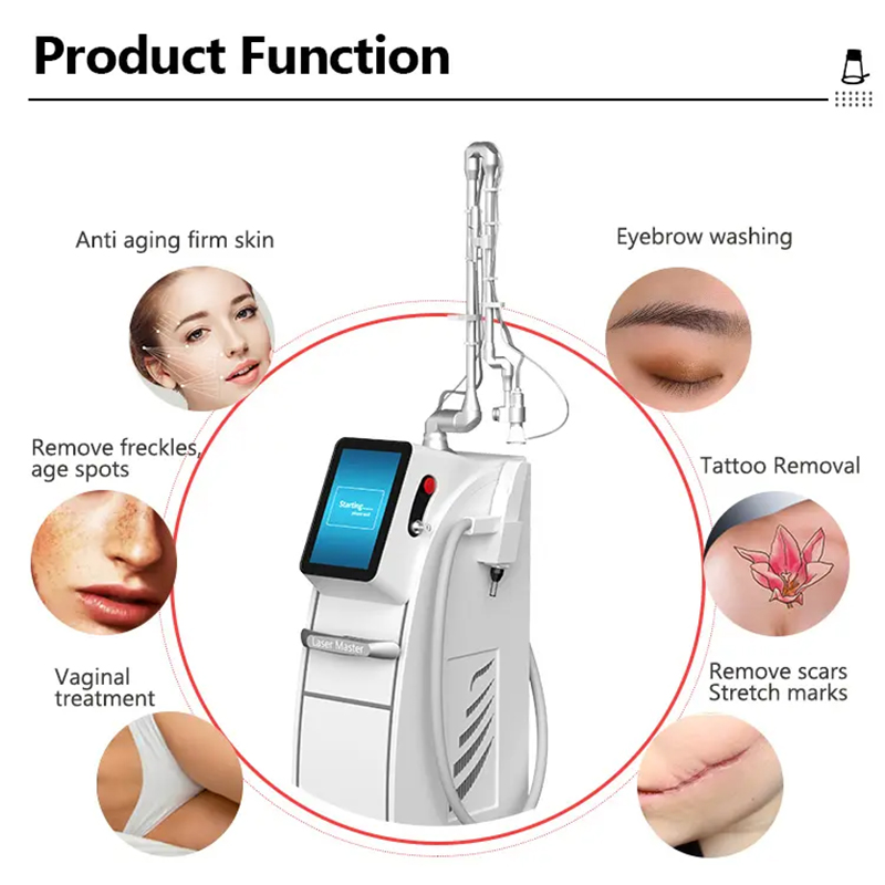 New Model 2 IN 1 NY Yag Picosecond Fractional Co2 Laser Machine For Skin Care Skin Rejuvenation Pigmentation Correction Acne Treatment Whitening Equip